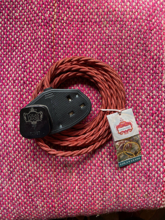 Lola's Leads - Copper Beech & Black 3m