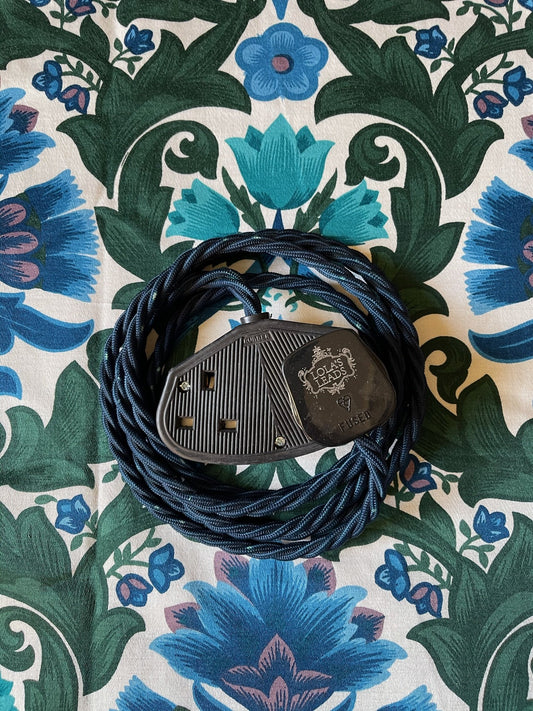 Lola's Leads - Prussian Blue & Black 2m