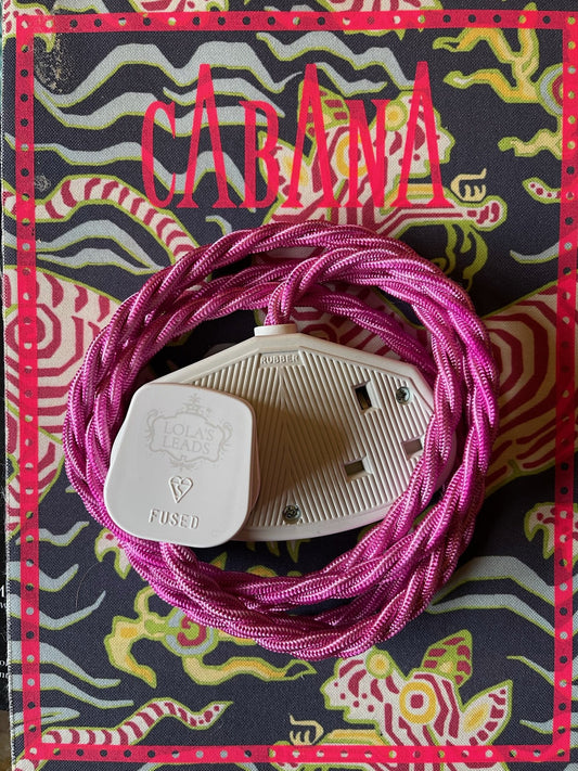 Lola's Leads - Hot Pink + White | 2m & 3m