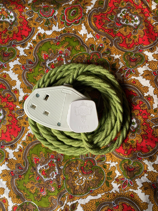 Lola's Leads - Fern Linen + White 3m