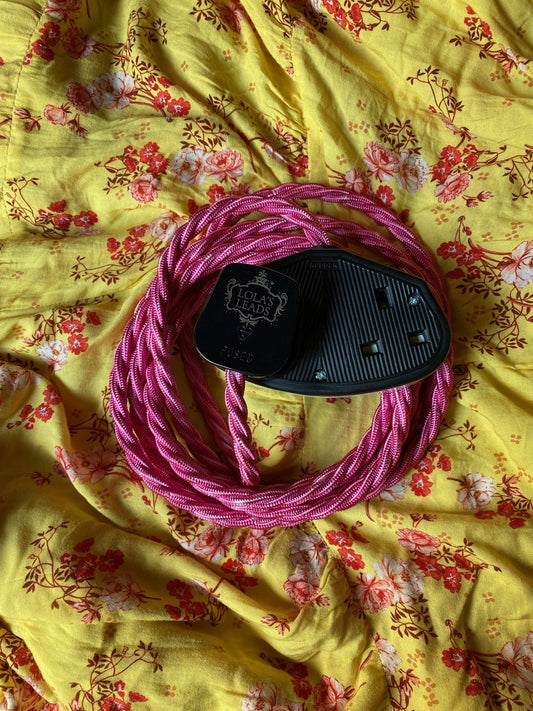 Lola's Leads - Hollyhock + Black 3m