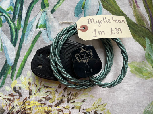 Myrtle Green + Black 1m | 2 Gang