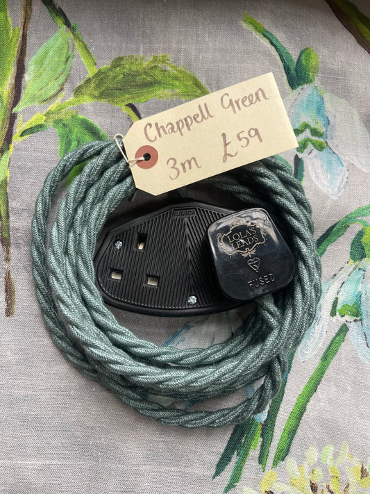 Chappell Green + Black 3m | 2 Gang