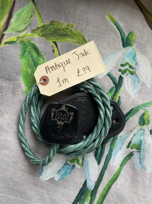 Antique Jade + Black 1m | 2 Gang