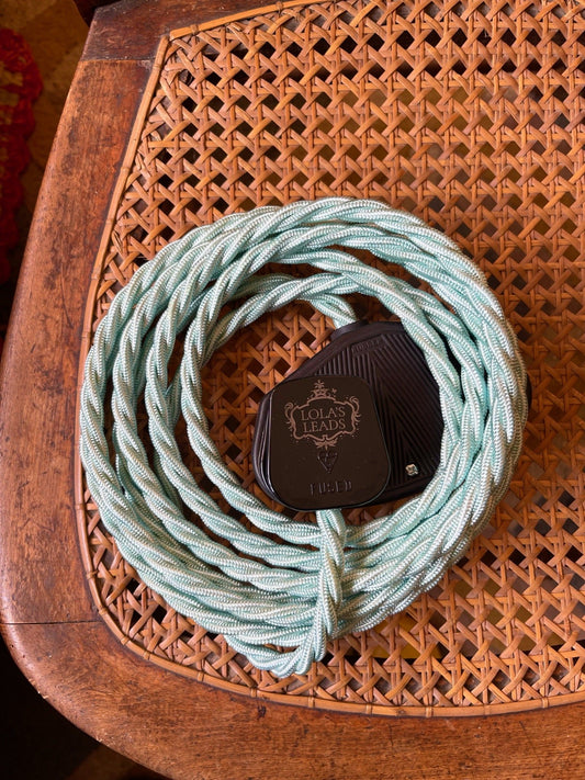 Lola's Leads - Aqua Ice + Black 3m