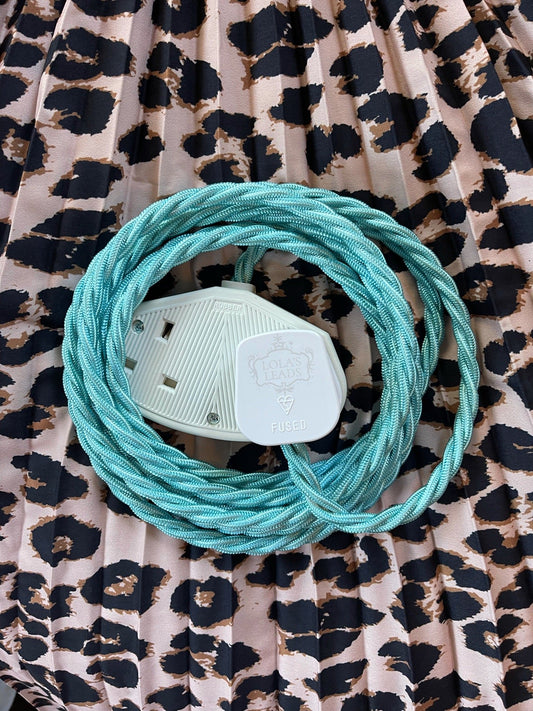 Lola's Leads - Azure + White 3m