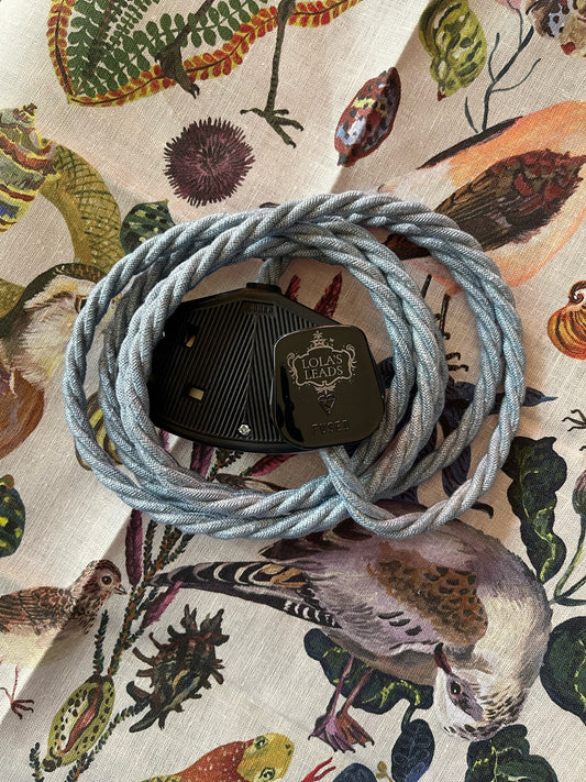 Lola's Leads - Chambray Linen + Black 2m