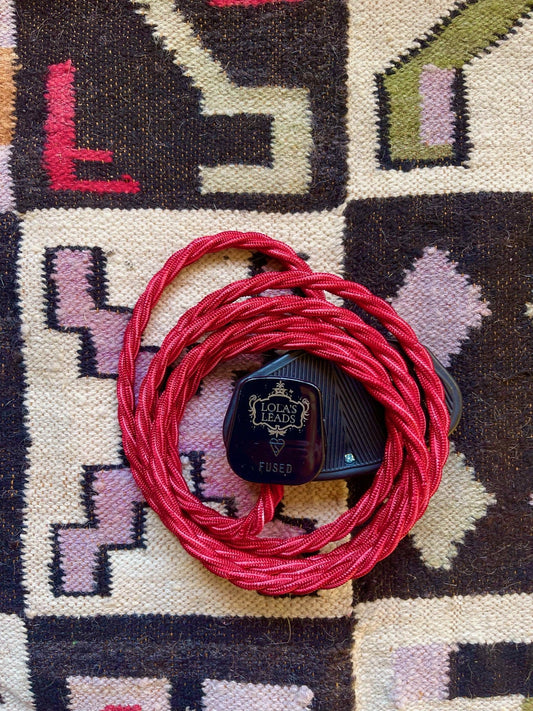 Lola's Leads - Cherry + Black 2m