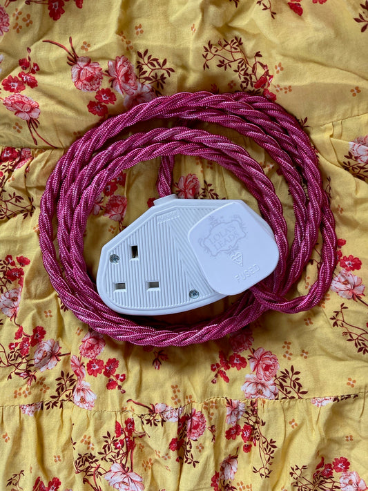 Lola's Leads - Sugared Plum + White 2m