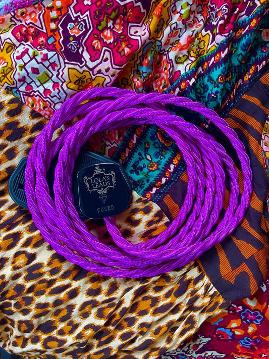 Lola's Leads - Ultraviolet + Black 3m