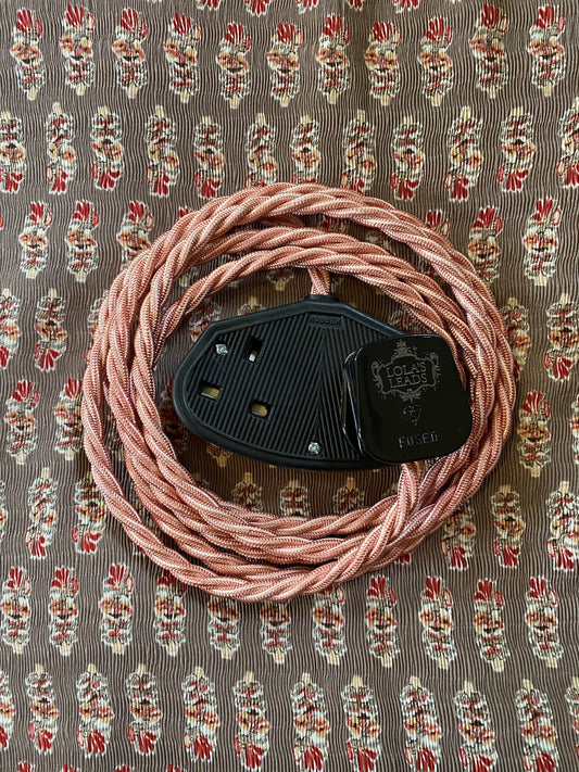 Lola's Leads - Pale Blush & Black 2m