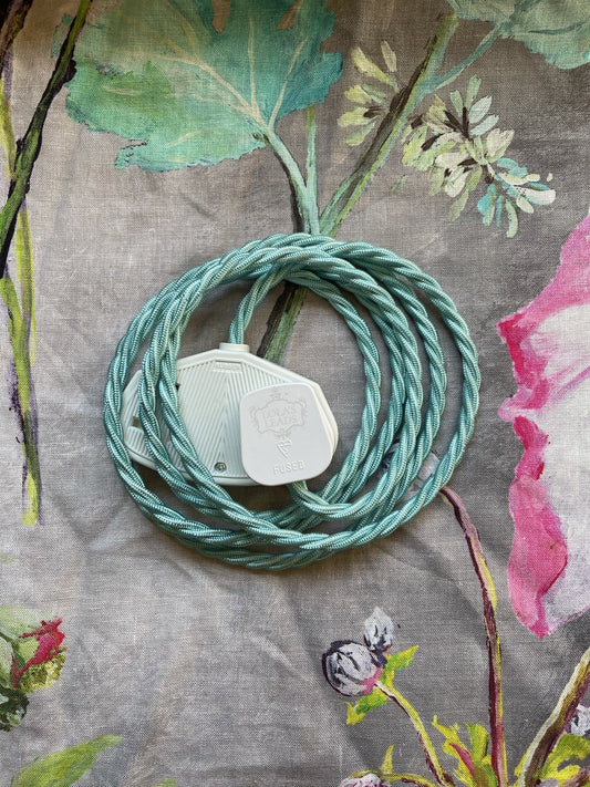 Lola's Leads - Aqua Ice + White 2m
