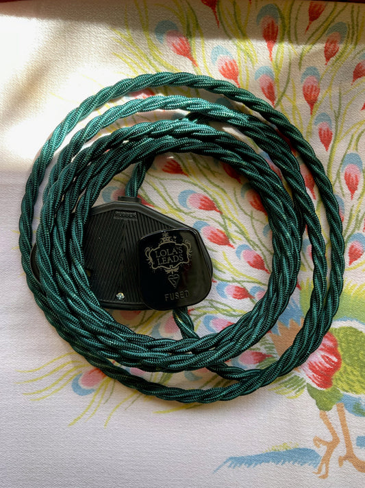 Lola's Lead - Alpine Green & Black 3m Extension Lead