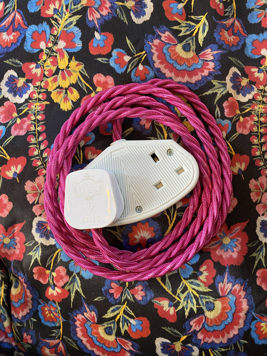 Lola's Leads - Hubba Bubba & White 2m
