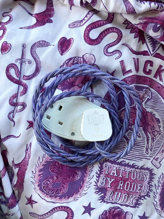 Lola's Leads - Lavender & White 2m