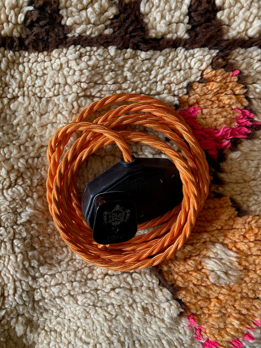Lola's Leads - Satsuma + Black 3m