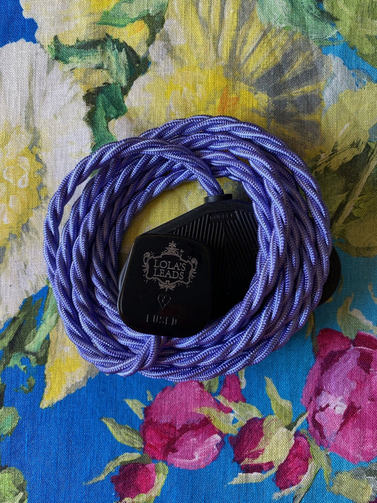 Lola's Leads - Lavender + Black 2m