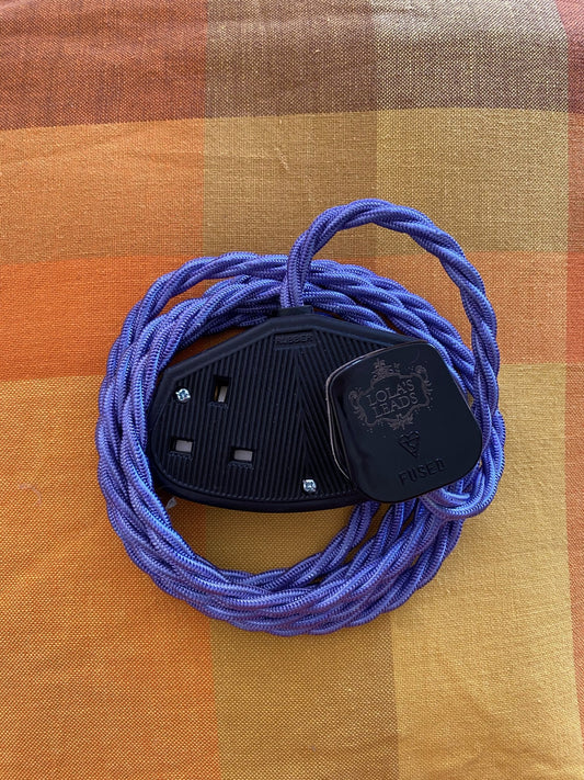 Lola's Leads - Hyacinth + Black 2m