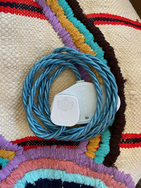 Lola's Leads - Teal + White 2m