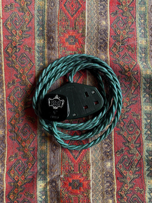 Lola's Leads - Kingfisher + Black | 2m & 3m
