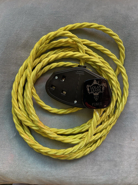 Lola's Leads - Acid Yellow + Black 4m