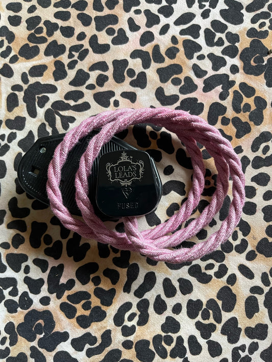 Lola's Leads - Carnation + Black 1m