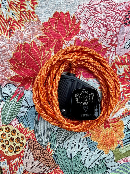 Lola's Leads - Clementine + Black 2m
