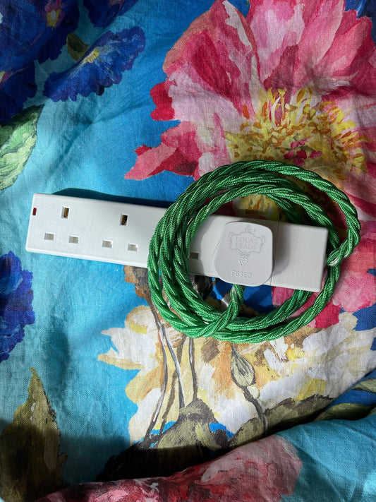 Lola's Leads - Coriander Mottled + White 2m 4 Gang