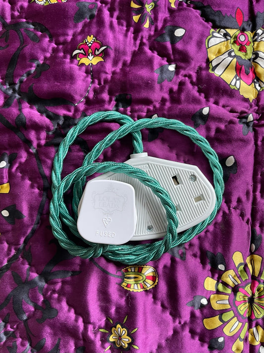 Lola's Leads - Emerald + White 1m