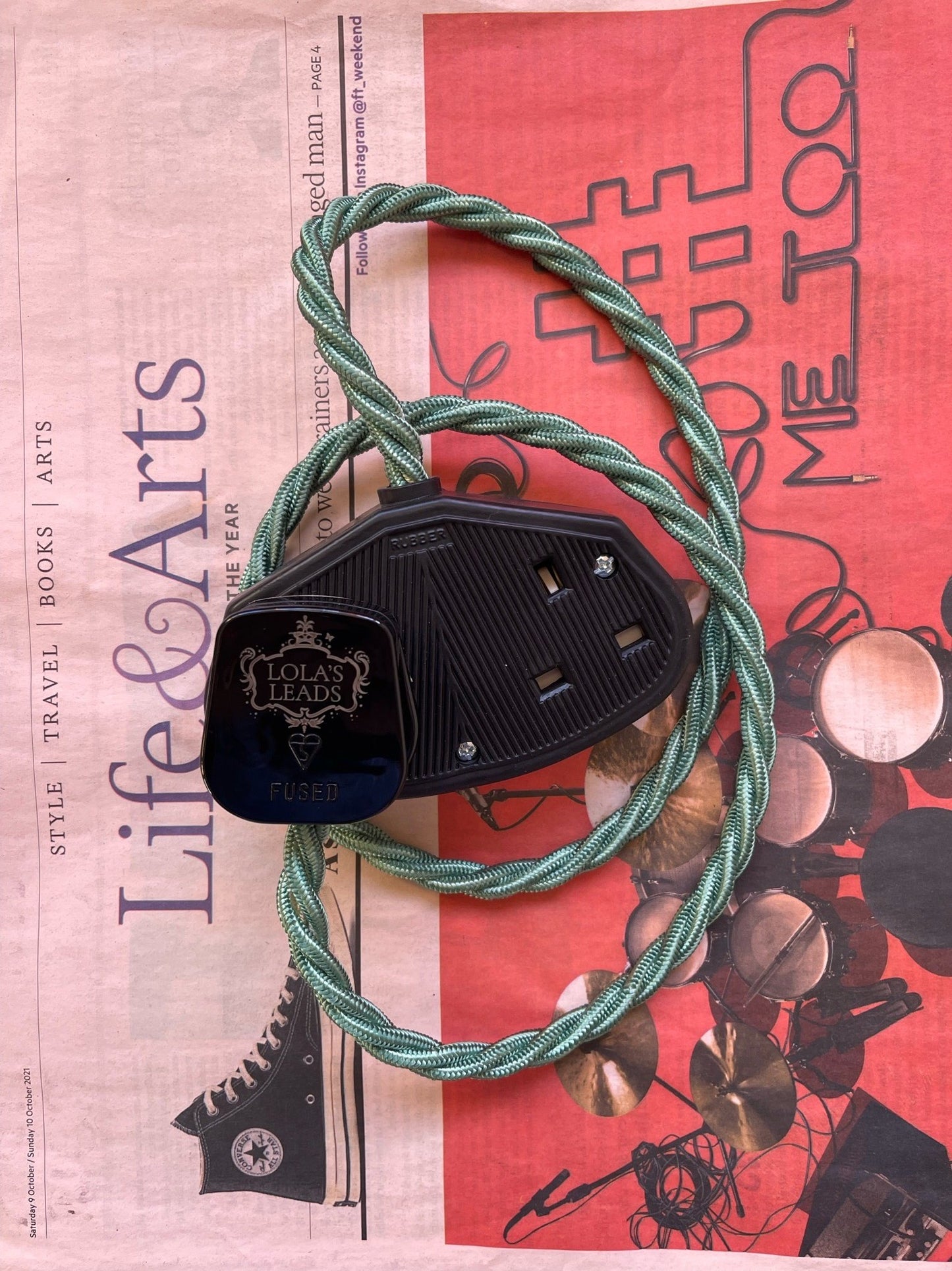 Lola's Leads - Forest + Black 1m