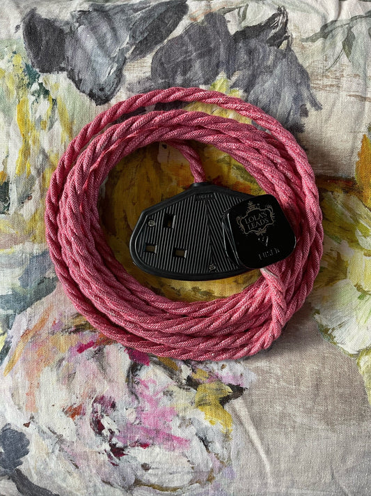 Lola's Leads - Foxglove Linen + Black 4m