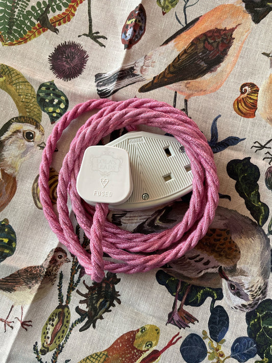 Lola's Leads - Foxglove Linen + White 2m