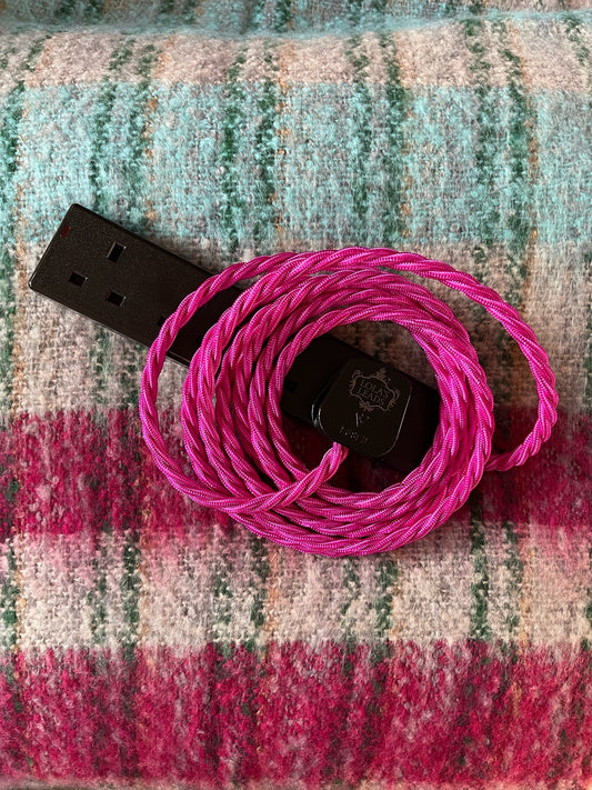 Lola's Leads - Hot Pink + Black 3m 4 Gang
