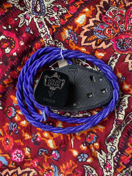 Lola's Leads - Hyacinth + Black 1m