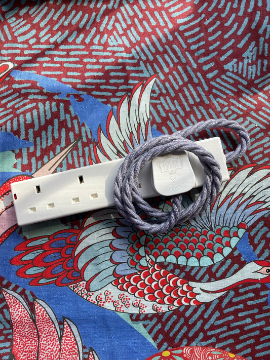 Lola's Leads - Lavender Linen + White 1m 4 Gang