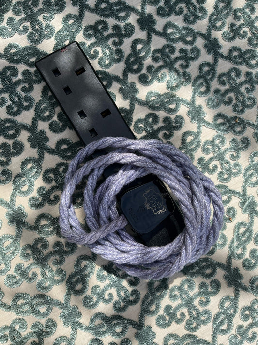 Lavender Linen + Black 2m 4 Gang