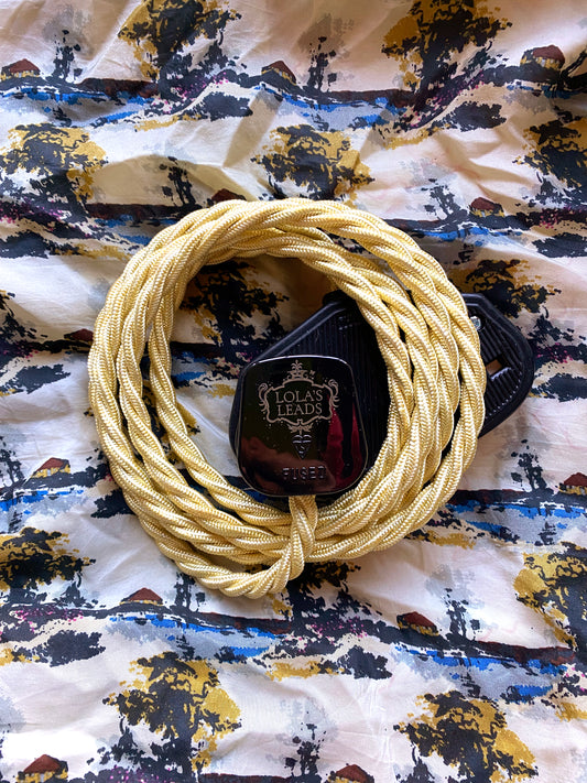 Lola's Leads - Lemon Drop + Black 2m