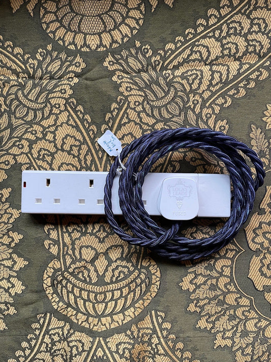 Lola's Leads - Midnight Blue + White 2m 4 Gang