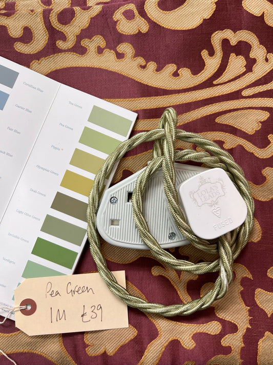 Green Fabric Extension Cable
