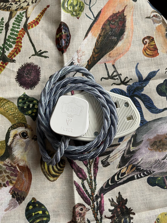 Lola's Leads - Periwinkle + White 1m