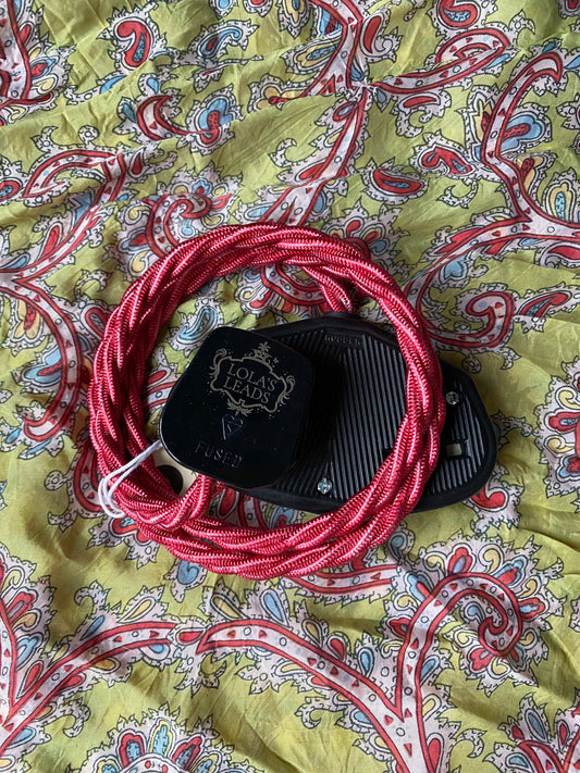 Lola's Leads - Rhubarb + Black 1m