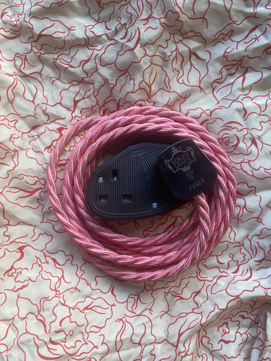 Lola's Leads - Salmon + Black 3m