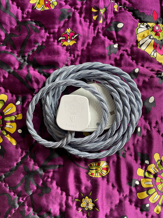 Lola's Leads - Steel Blue + White 2m