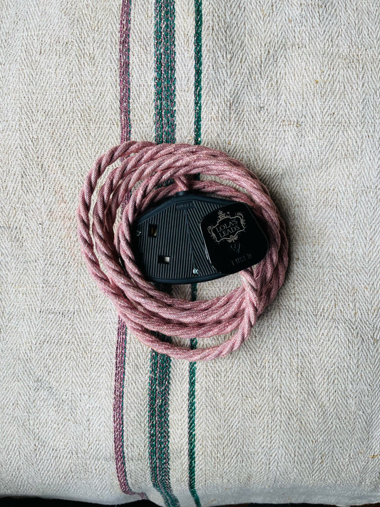 Lola's Leads - Strawberry Fool Linen + Black 2m