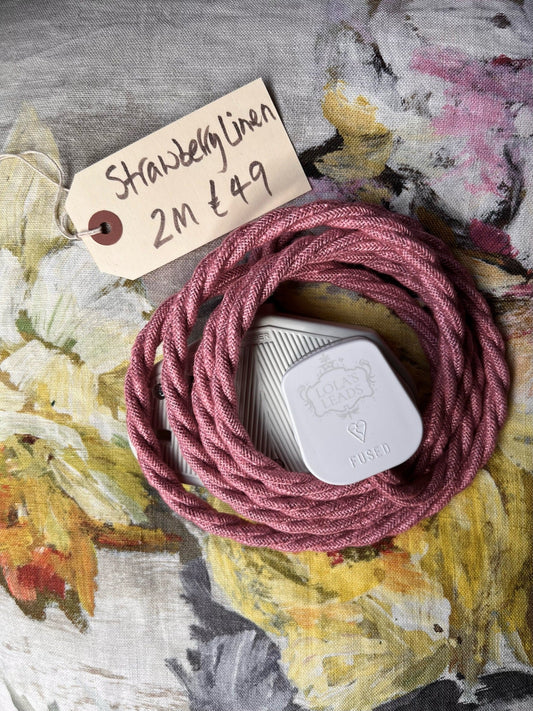 Strawberry Linen + White 2m