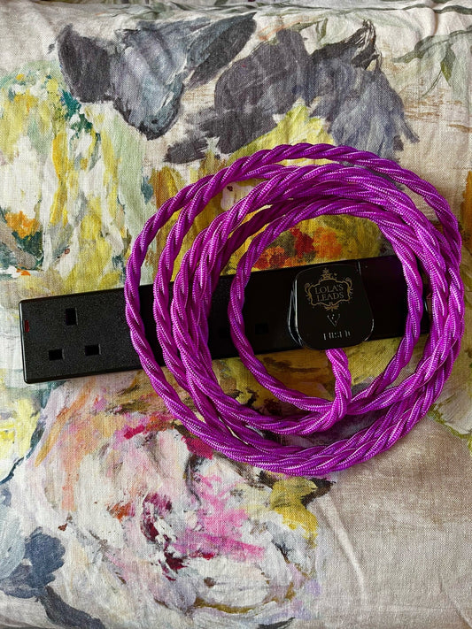 Lola's Leads - Violet + Black 3m 4 Gang