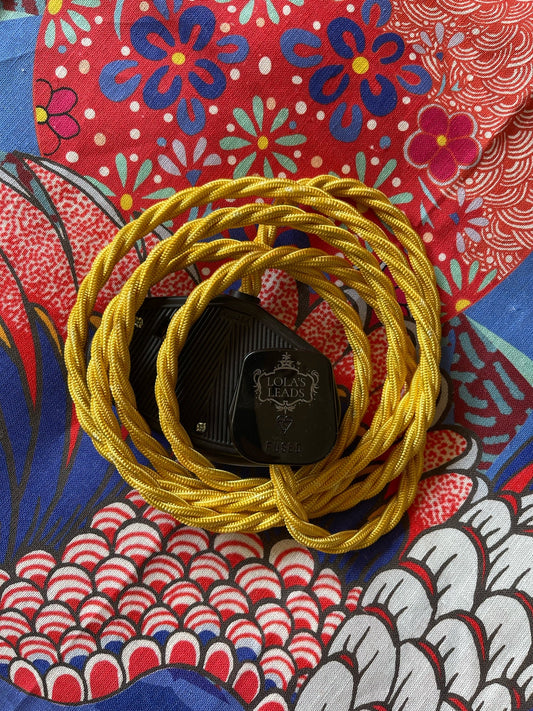 Lola's Leads - Yolk + Black 2m
