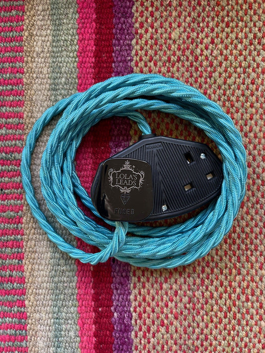 Lola's Leads - Turquoise + Black 3m