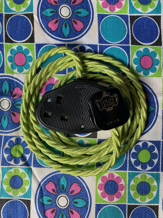 Lola's Leads - Lime Sorbet + Black 2m