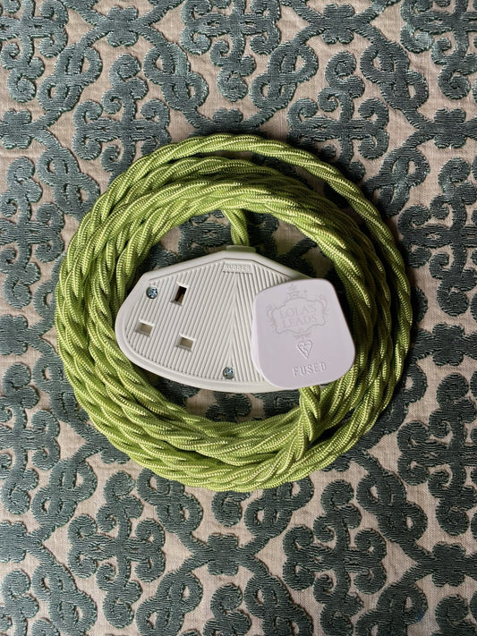 Lola's Leads - Lime Sorbet & White 3m